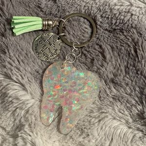 Tooth keychain